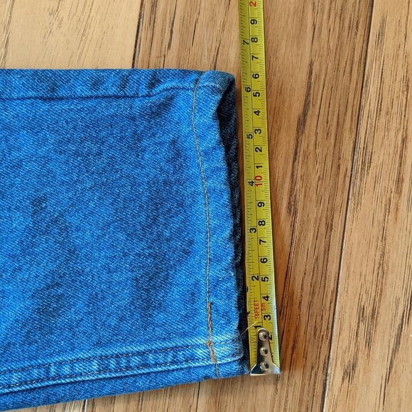 L.L. Bean Vintage 100% Cotton High Rise Relaxed Straight Rich Blue Jeans 28 10 4 - Picture 8 of 10